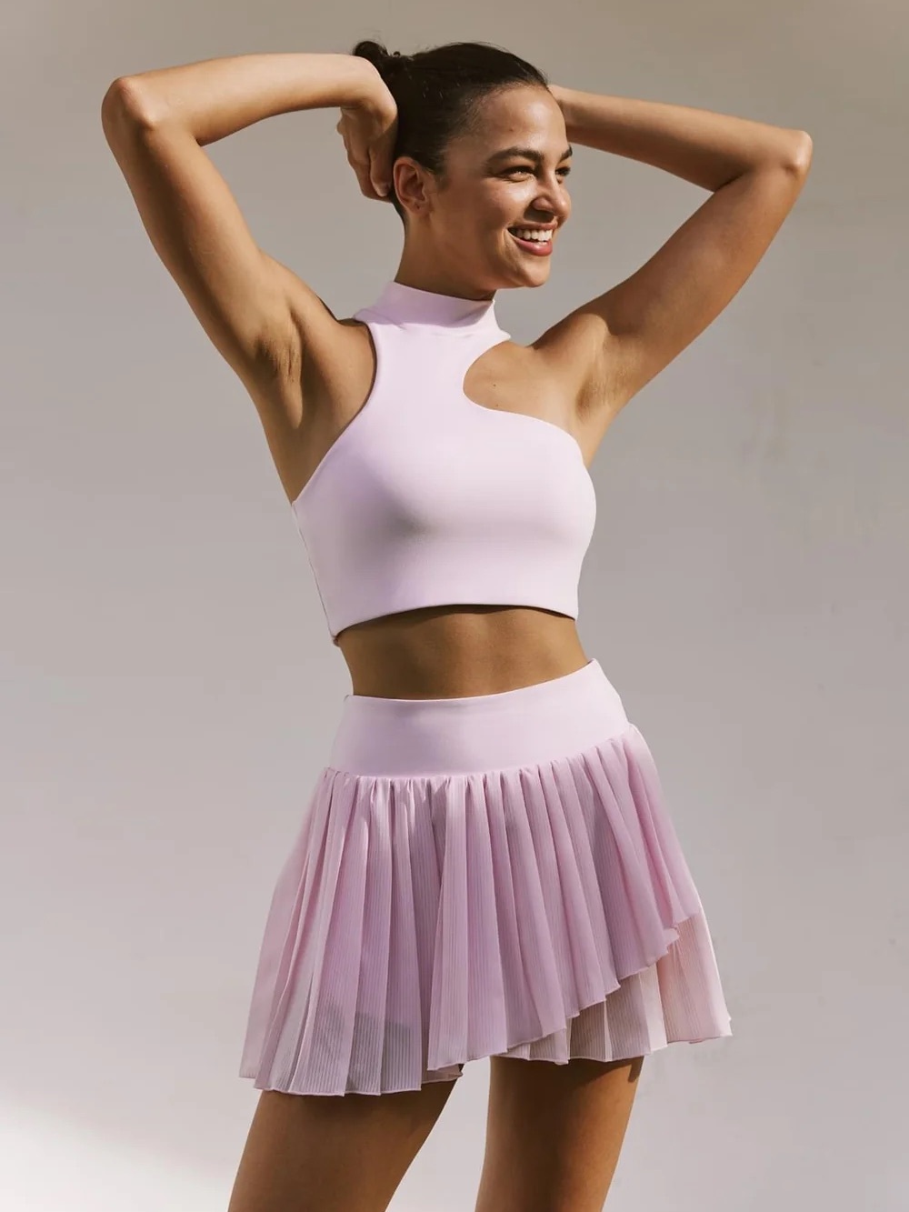 Pleated skort